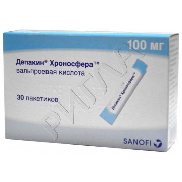 Депакин Хроносфера гранулы пролонг.действия 100мг №30 **