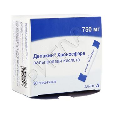 Депакин Хроносфера гранулы пролонг.действия 750мг №30 **