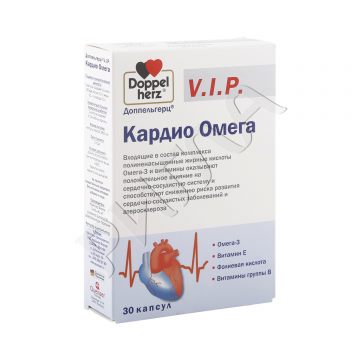 Доппельгерц V.I.P. Кардио Омега капсулы 1850мг №30