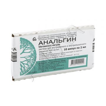 Анальгин ампулы 50% 2мл №10 **