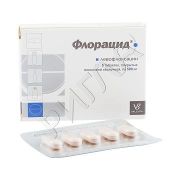 Флорацид таблетки покрытые оболочкой 500мг №5 **
